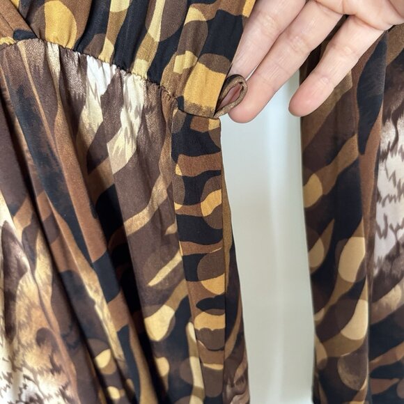 Vintage Votique Los Angeles Romper womens M Animal Print V Neck Indie Sleaze Y2K - Picture 8 of 16